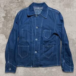 Vintage Japanese blue label Levi's blue chore jacket 60s style denim jacket M